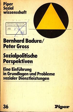 Imagen del vendedor de Sozialpolitische Perspektiven Eine Einfhrung in Grundlagen und Probleme sozialer Dienstleistungen a la venta por avelibro OHG