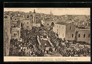 Bild des Verkufers fr Ansichtskarte Bethlehem, La festa della nascita zum Verkauf von Bartko-Reher