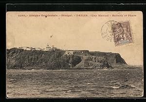 Ansichtskarte Dakar, Cap Manuel, Batterie et Phare