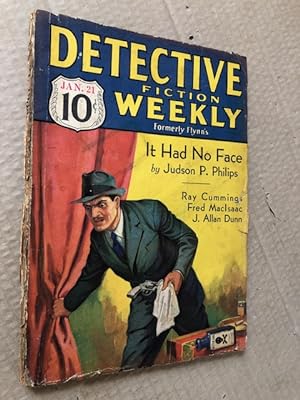 Immagine del venditore per Detective Fiction Weekly (Formerly Flynn's) Volume LXXIII Number 4 January 21, 1933 venduto da Raymond Tait