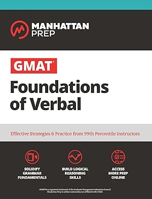 Bild des Verkufers fr GMAT Foundations of Verbal: Practice Problems in Book and Online zum Verkauf von moluna