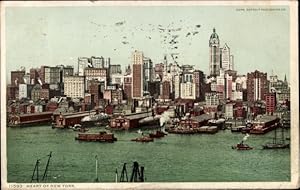 Bild des Verkufers fr Ansichtskarte / Postkarte New York City USA, Herz der Stadt, Panorama zum Verkauf von akpool GmbH
