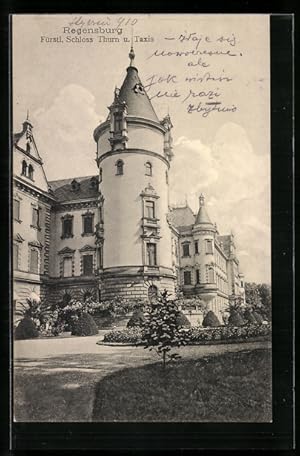 Ansichtskarte Regensburg, Fürstl. Schloss Thurn u. Taxis