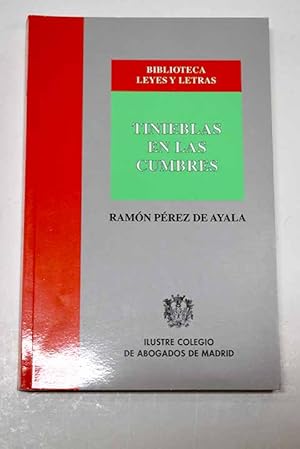 Seller image for Tinieblas en las cumbres for sale by Alcan Libros