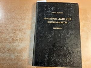 Seller image for Kunststoff-, Lack- und Gummi-Analyse : chemische und infrarotspektroskopische Methoden - nur der Textband for sale by Gebrauchtbcherlogistik  H.J. Lauterbach