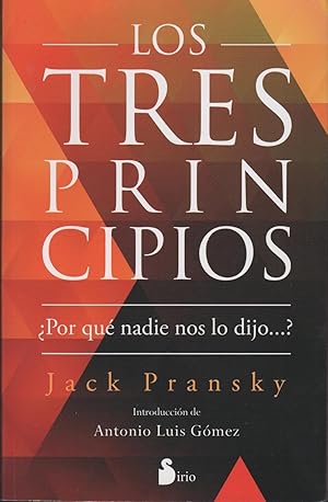 Seller image for LOS TRES PRINCIPIOS for sale by Librera Hijazo