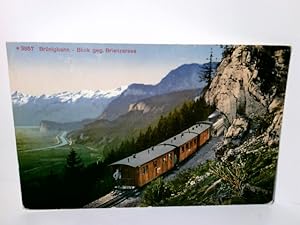 Brünigbahn. Blick gegen Brienzersee. Schweiz. Alte Ansichtskarten / Lithographie farbig, ungel. u...
