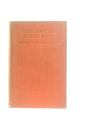 Seller image for The Art of Cricket for sale by World of Rare Books