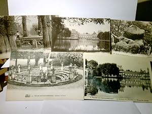 Fontainebleau / Frankreich. Konvolut. 5 x Alte Ansichtskarte / Lithographie s/w, ungel. um 1910 /...