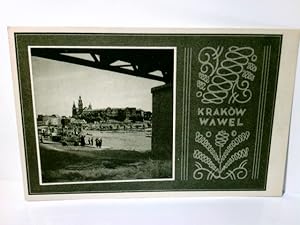 Bild des Verkufers fr Krakow Wawel / Krakau / Polen. Alte Ansichtskarte / Postkarte s/w, ungel. ca 1935. Blick zur Stadt u. Hgel mit Kirchen, Hafen, ehem. dt. Ostgebiete. zum Verkauf von ABC Versand e.K.