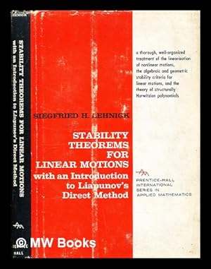 Bild des Verkufers fr Stability theorems for linear motions : with an introduction to Liapunov's direct method zum Verkauf von MW Books