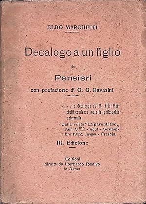 Decalogo a un figlio e pensieri