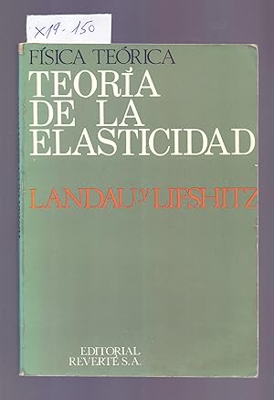 Immagine del venditore per TEORIA DE LA ELASTICIDAD, VOLUMEN 7 DEL CURSO DE FISICA TEORICA venduto da Libreria 7 Soles