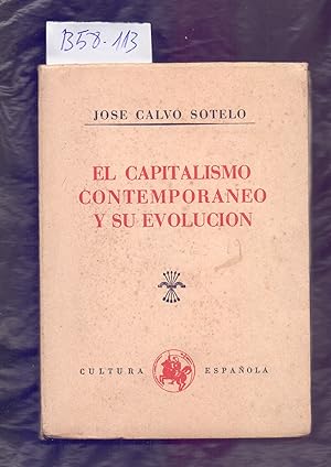 Immagine del venditore per EL CAPITALISMO CONTEMPORANEO Y SU EVOLUCION venduto da Libreria 7 Soles