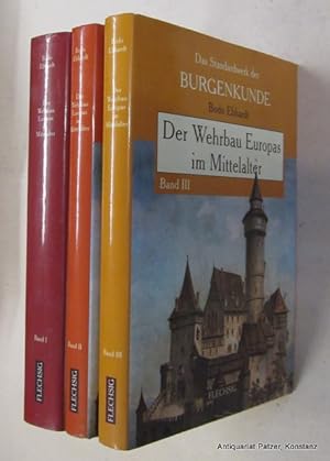 Bild des Verkufers fr Der Wehrbau Europas im Mittelalter. Versuch einer Gesamtdarstellung der europischen Burgen. Unvernderter Reprint. Sonderausgabe fr Flechsig-Buchvertrieb. 3 Bnde. Wrzburg, Strtz, 1998. Gr.-8vo. Mit 127 Tafeln u. ber 800 Grundrissen, Schnitten etc. im Text. 3 Bl., 670 S., 1 Bl.; 5 Bl., 328 S.; 4 Bl., S. 329-748 S. Or.-Pp. mit Schutzumschlgen. (ISBN 3881892435). - Papier minimal wellig, sonst gutes Exemplar. zum Verkauf von Jrgen Patzer