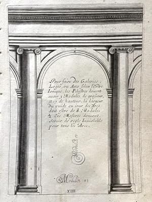 Seller image for Regles des Cinq Ordres d' Architecture - VIIII [IX] for sale by Frame