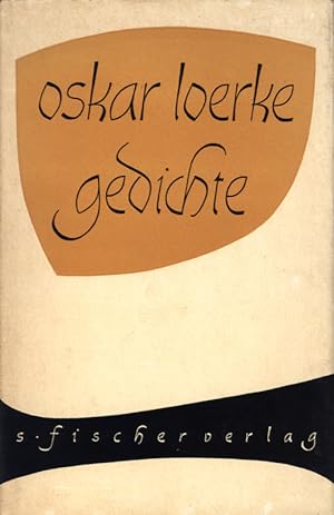 Bild des Verkufers fr Gedichte. zum Verkauf von Georg Fritsch Antiquariat
