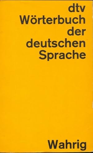 Dtv-worterbuch der deutschen sprache - Gerhard Wahrig