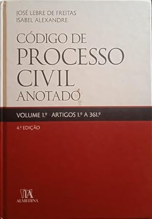 CÓDIGO DE PROCESSO CIVIL, ANOTADO. [VOLUME I]