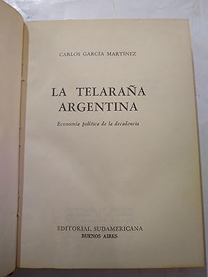 Bild des Verkufers fr La telaraa argentina zum Verkauf von Libros nicos