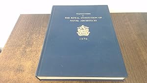 Imagen del vendedor de Transactions of the Royal Institution of Naval Architects: Volume 112 1970 a la venta por BoundlessBookstore