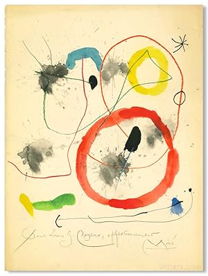 [Prospectus:] . EN SOUSCRIPTION MIRÓ QUELQUES FLEURS POUR DES AMIS. [caption title]