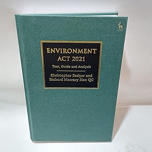 Bild des Verkufers fr Environment Act 2021: Text, Guide and Analysis zum Verkauf von Cambridge Rare Books