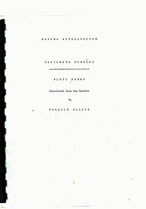 Bild des Verkufers fr Cincuenta Poesias Fifty Poems translated from the Spanish by Francis Dalvin. zum Verkauf von Saintfield Antiques & Fine Books