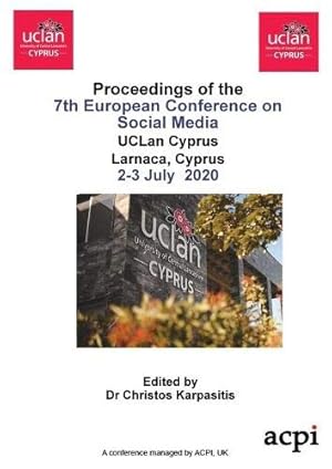 Bild des Verkufers fr ECSM 2020- Proceedings of the 7th European Conference on Social Media zum Verkauf von WeBuyBooks