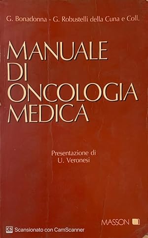 Imagen del vendedor de Manuale di oncologia medica a la venta por librisaggi
