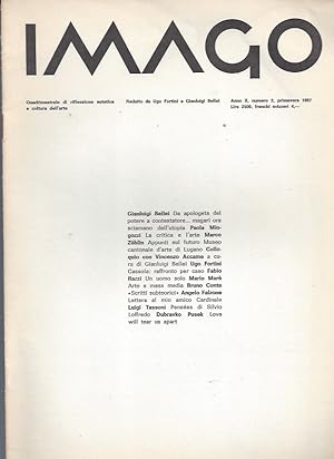 Bild des Verkufers fr IMAGO Periodico di riflessione estetica e cultura dell'arte - Anno II numero 2, Primavera 1987 zum Verkauf von ART...on paper - 20th Century Art Books