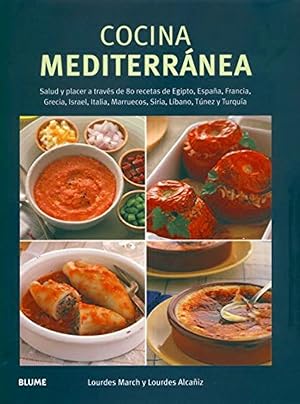 Imagen del vendedor de Cocina mediterrnea SALUD Y PLACER A TRAVES DE 80 RECETAS DE EGIPTO, ESPAA, FRANCIA, a la venta por Imosver