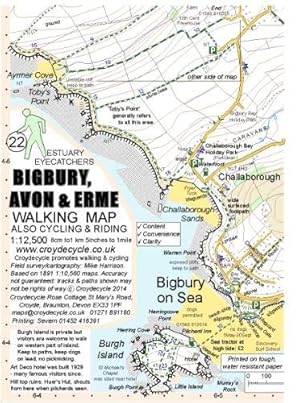 Imagen del vendedor de Bigbury, Avon & Erme Walking Map: 22 a la venta por WeBuyBooks