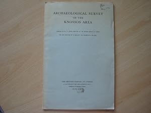 Imagen del vendedor de Archaeological Survey of the Knossos Area a la venta por The Book Tree