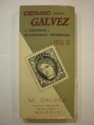 Bild des Verkufers fr Catlogo especial Glvez de colonias y ex-colonias espaolas 1950-51 zum Verkauf von Librera Antonio Azorn