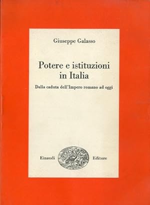 Seller image for Potere e istituzioni in Italia. for sale by LIBET - Libreria del Riacquisto