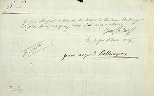 Image du vendeur pour Lettre autographe signe mis en vente par Librairie Trois Plumes