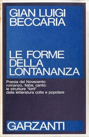 Imagen del vendedor de Le forme della lontananza. a la venta por LIBET - Libreria del Riacquisto