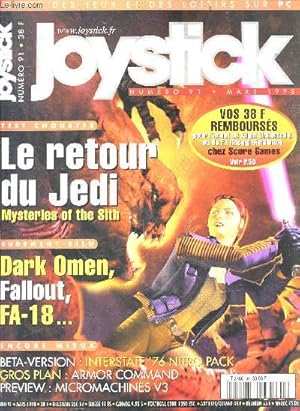 Image du vendeur pour Joystick N91 - mars 1998 - le retour du jedi mysteries of the sith, dark omen, fallout, fa-18, beta version : interstate'76 nitro pack, armor command, micomachines v3, ubik, fallout, xenocraty, le 5e element, battlezone, ultima collection, jetfighter. mis en vente par Le-Livre