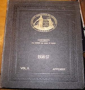 Lloyd's Register Of Shipping. 1936 - 1937. Volume II. Appendix.