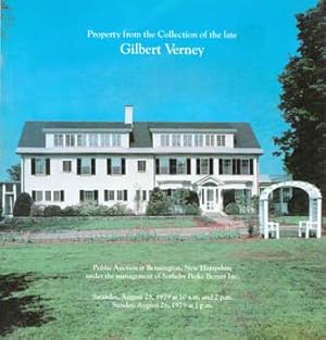 Property from the Collection of the late Gilbert Verney, 1979. Auction #4273H. Lot #s 1-518.