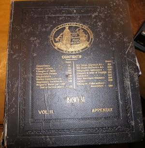 Lloyd's Register Of Shipping. 1930 - 1931. Volume II. Appendix.