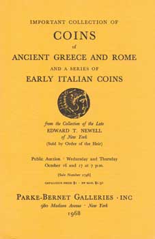 Important Collection of Coins of Ancient Greece and Rome and a Series of Early Italian Coins, fro...