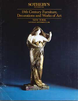 19th Century Furniture, Decorations and Works of Art, 1986. Auction #5486. Lot #s 1-168.