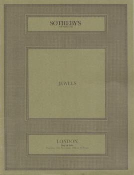 Jewles. Day of Sale 13 November, 1986. Auction #6827. Lot #s 1-313.