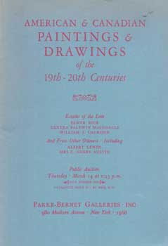 American & Canadian Paintings & Drawings of the 19th - 20th Centuries, 1968. Auction #2666. Lot #...