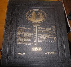 Lloyd's Register Of Shipping.1935-36. Volume II. Appendix.