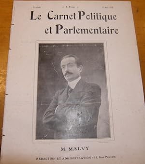Le Carnet Politique et Parlementaire. 10 Aout 1918.