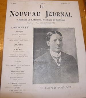 Le Nouveau Journal Artistique & Litteraire, Politique & Satirique. 12 Novembre 1918.