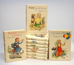 Pucki. Eine Erzählung für junge Mädchen. 10 Bände (von 12). - Ohne Bd. 5 und Bd. 10 -.